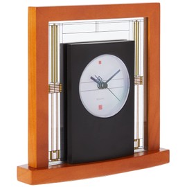 Bulova B7756 Willits Frank Lloyd Wright Reloj de Mesa, Acabado Cereza Claro