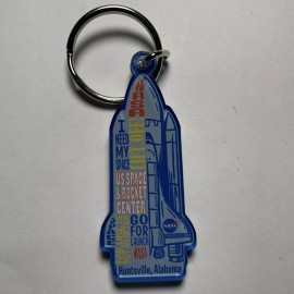 Vintage NASA U.S. Space & Rocket Center Keychain - Huntsville, Alabama Shuttle”