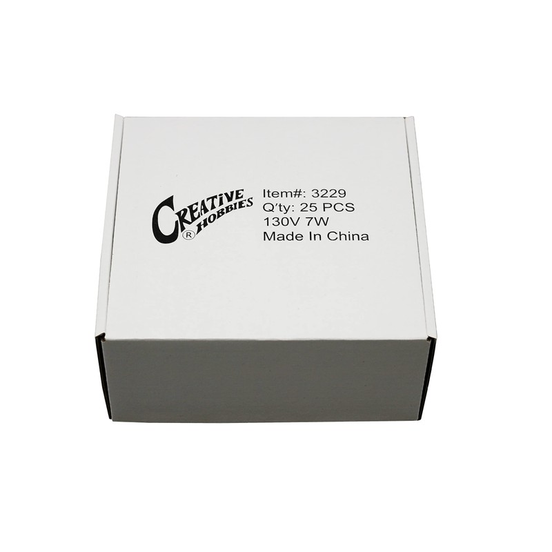 Creative Hobbies Box of 25 Random Blinking C9 Incandescent Light