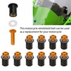 CGEAMDY Pack of 10 Windscreen Nuts, 5 mm Motorcycles Windscreen