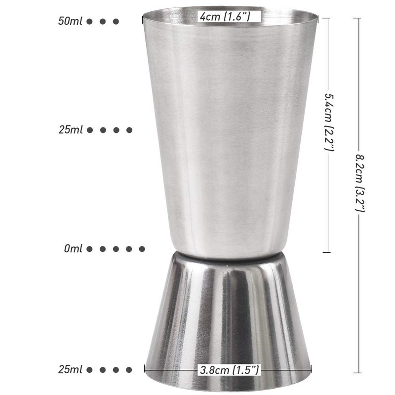 Newk Cocktail Jigger, 0.85 & 1.7 oz (25 & 50