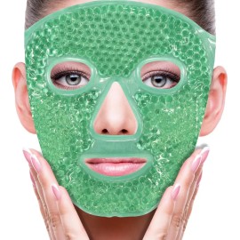 Mascarilla Facial De Hielo Hidro Gel Frio/caliente Relajante