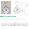 Lepmerk 2- 1/2'' Pressure Gauge Water Pressure Test Gauge 3/4''
