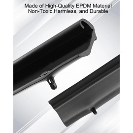 Front Rear Lower Door Weatherstrip Trim Seal Belt Fit for Ford F250 F350 F450 F550 Super Duty Crew Cab 1999-2016 Excursion 2000-2005 Replace F81Z-2520758-AA 1C3Z-26253A24-A