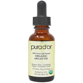 Mountain Top Argan Oil USDA Organic 100% Pure Cold Pressed Unrefined - Premium Grade Pure Moisturizer for Dry & Damaged Skin, Hair, Face, Body, Scalp & Nails