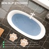 LUOZZY 20 Pcs Bathroom Ground Stickers Non-Slip Dog Paw Stickers