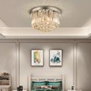Saint Mossi Modern K9 Crystal Raindrop Chandelier Lighting Flush Mount