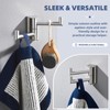 Angle Simple Swivel Towel Double Hook, Brushed Nickel Bathroom Hook