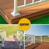 Epcee 4pcs Post 1.25" Aluminum Deck Post Base Cover, Post