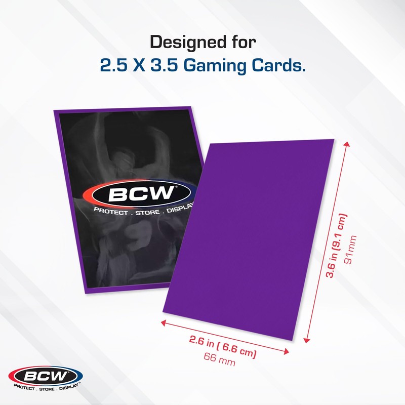 BCW Deck Guard - Double Matte Purple Card Sleeves |