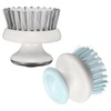 PATIKIL 2.7" x 2.5" Dish Brush with Handle, 2Pcs Ergonomic