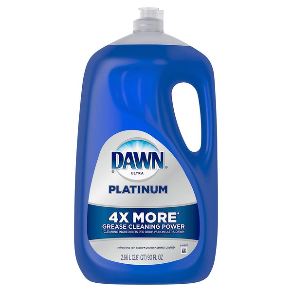 Dawn Platinum Dishwashing Liquid Dish Soap, Refreshing Rain (90 Ounce)