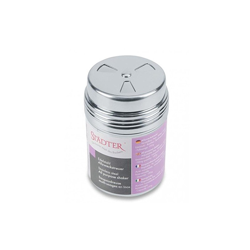 Städter Multi-Purpose Shaker (3 in 1), Stainless Steel, 250 ml,