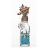Beachcombers Glass Bottle with Aqua Sand and Wheel, 6.17-inch Height