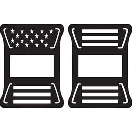 JeepTails USA American Flag Tail lamp Light Covers (LED) Compatible with Jeep Wrangler JL Models (2018-Present)