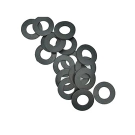 Magic Hub EPDM Rubber Flat Washer - 1 1/4" OD x 5/8" ID x 1/16" Thick - 10 Pcs