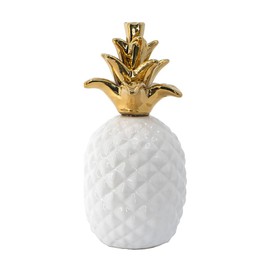 A&B Home Pineapple Accent-Ceramic Pineapple Decorative Centerpiece Display Decoration for Living Dining Room Bedroom Office Desktop Cabinet