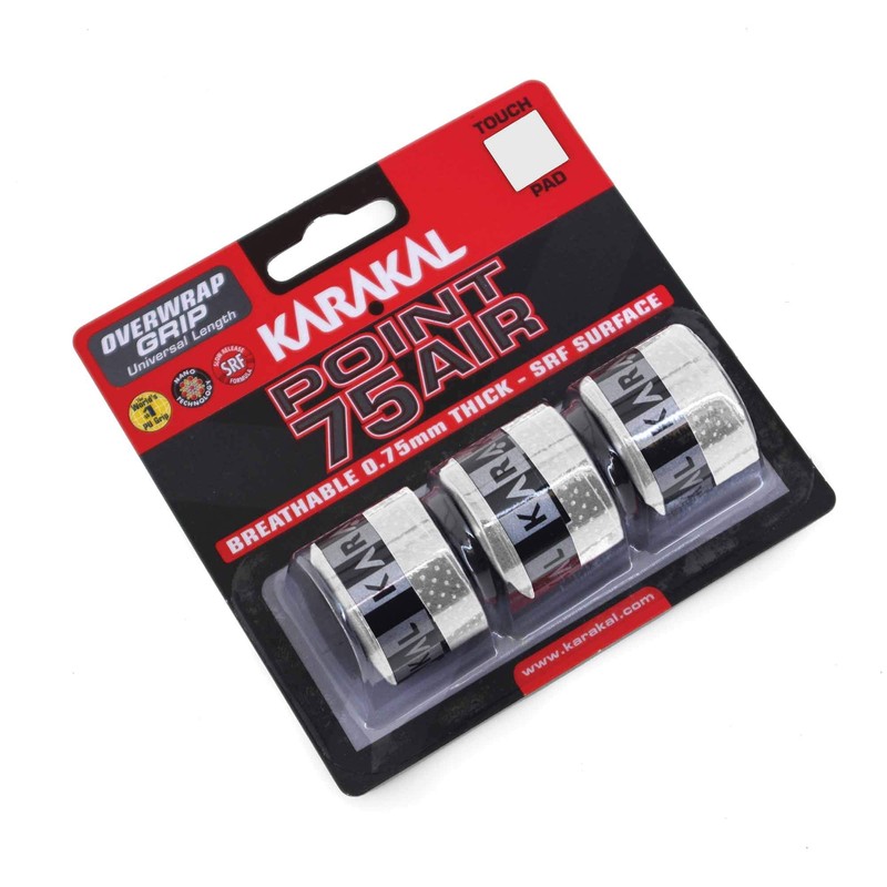 Karakal Point 75 Air Overwrap Grip - Pack of 3,