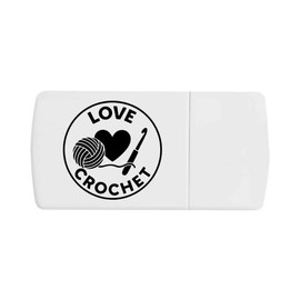 'Love Crochet' Pill Box with Tablet Splitter (PI00035047)