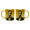 Fabulous Goldene Tasse aus verchromter Keramik - Abraham Lincoln USA