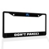 Metal Insert License Plate Frame Don't Panic! Weatherproof Car Accessories