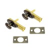 QCAA Solid Brass Mortise Door Bolt, Antique Brass, 2 Pack,