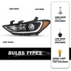 SOCKIR Halogen Headlight Assembly Fit for 2017 2018 Hyundai Elantra