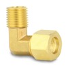 GORAGUCHI 10PCS Brass 1/4" Tube OD x 1/4" NPT Male
