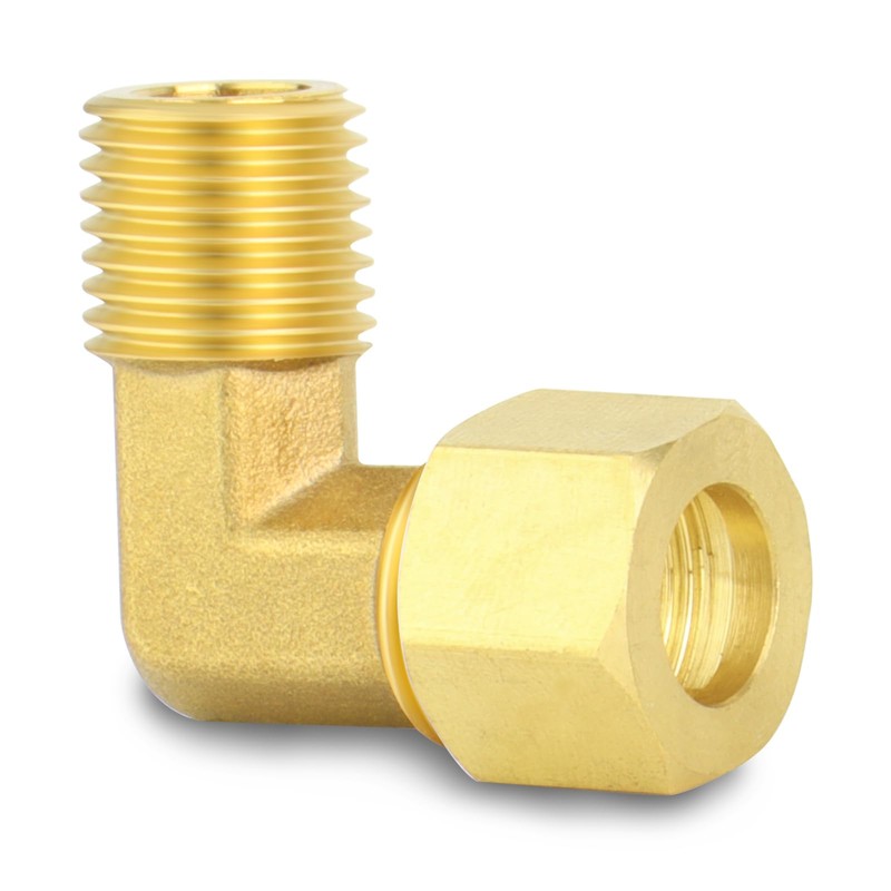 GORAGUCHI 10PCS Brass 1/4" Tube OD x 1/4" NPT Male