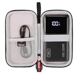 Mchoi - Funda rígida adecuada para cargador portátil INIU de 22.5 W PD3.0 QC4.0 de carga rápida, impermeable, a prueba de golpes, cargador de teléfono portátil, funda protectora, solo color negro