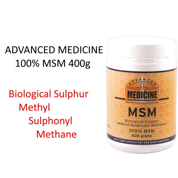 ADVANCED MEDICINE MSM 400g ( Biological Sulphur / Methyl Sulphonyl Methane )