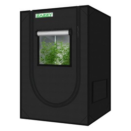 zazzy Grow Tent 18"x30"x36" Hydroponic Heavy Duty Dark Room Reflective Mylar Grow Tents with Window & Floor Tray for Indoor Plant Growing