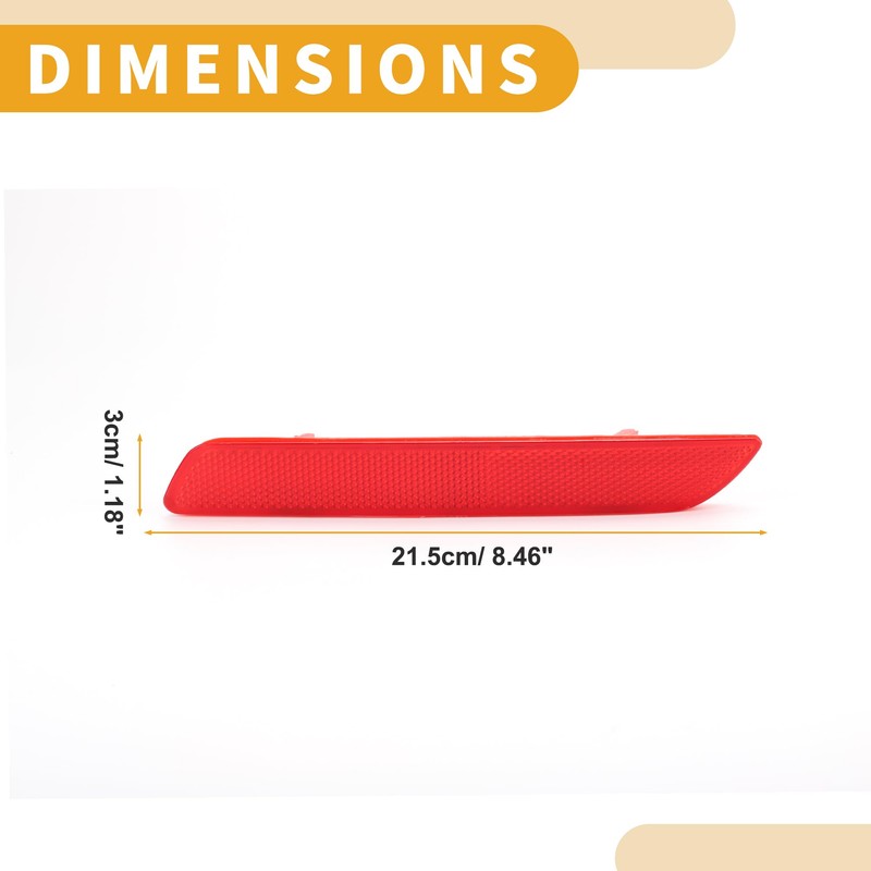 X AUTOHAUX Bumper Reflector No.33505-SWA-J01 - Car Rear Right Bumper