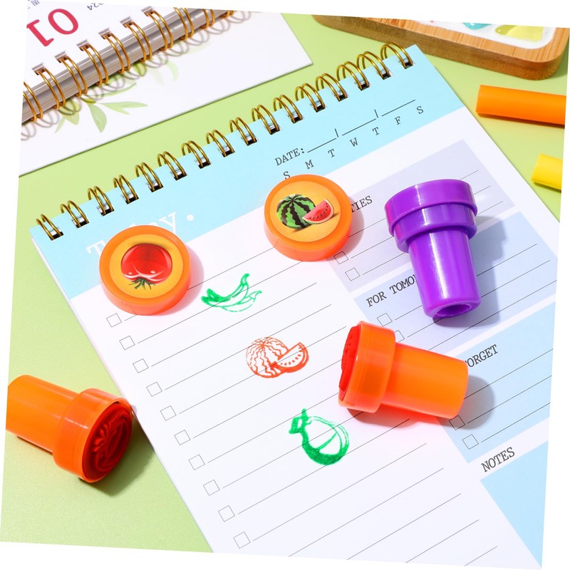 Veemoon Fruit and Vegetable Stamp Set - 20 Pieces Self