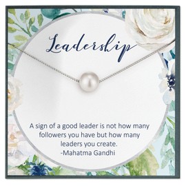 Leadership Gift for Women Boss Retirement Gift Necklace for Coworkers