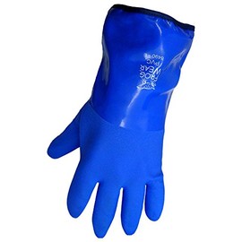 USA SEALING Global Glove 8490 FrogWear Insulated Flexible PVC Glove, Chemical Resistant, Large, 12PK