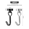 HDGSAFD Pack of 6 magnetic hooks, magnetic coat hooks, rotating