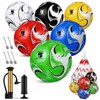 Hualleko 6 Pack Soccer Balls Size 5 Deflated Includes Soccer
