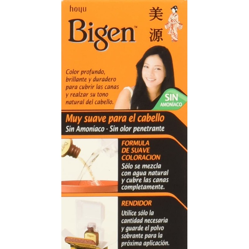 BIGEN Pack de 12 tintes marca bigen polvo tono,"bp negro