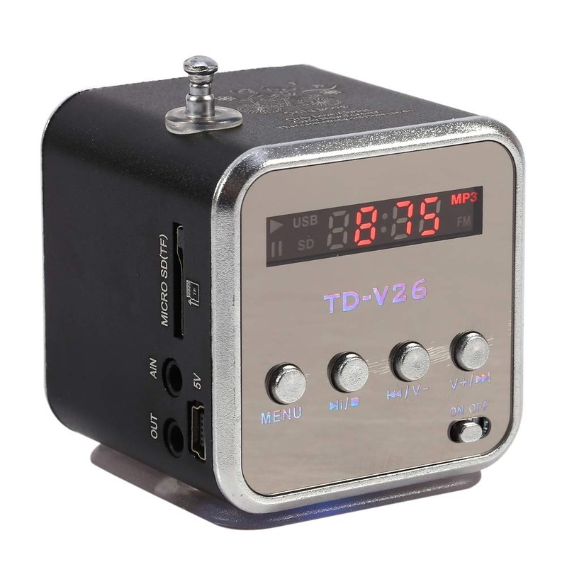 Mini Digital Speaker, Music Player, Portable Mini Speaker, FM Radio,