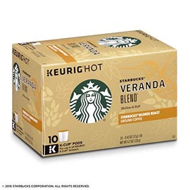 Starbucks Veranda Blend Blonde, K-Cup Portion Pack for Keurig K-Cup Brewers, 10-Count (Pack of 2)