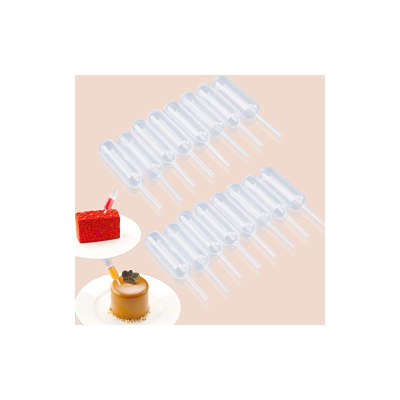 moveland Cupcakes Pipettes, 120PCS 4 ml Plastic Pipettes Squeeze Dropper