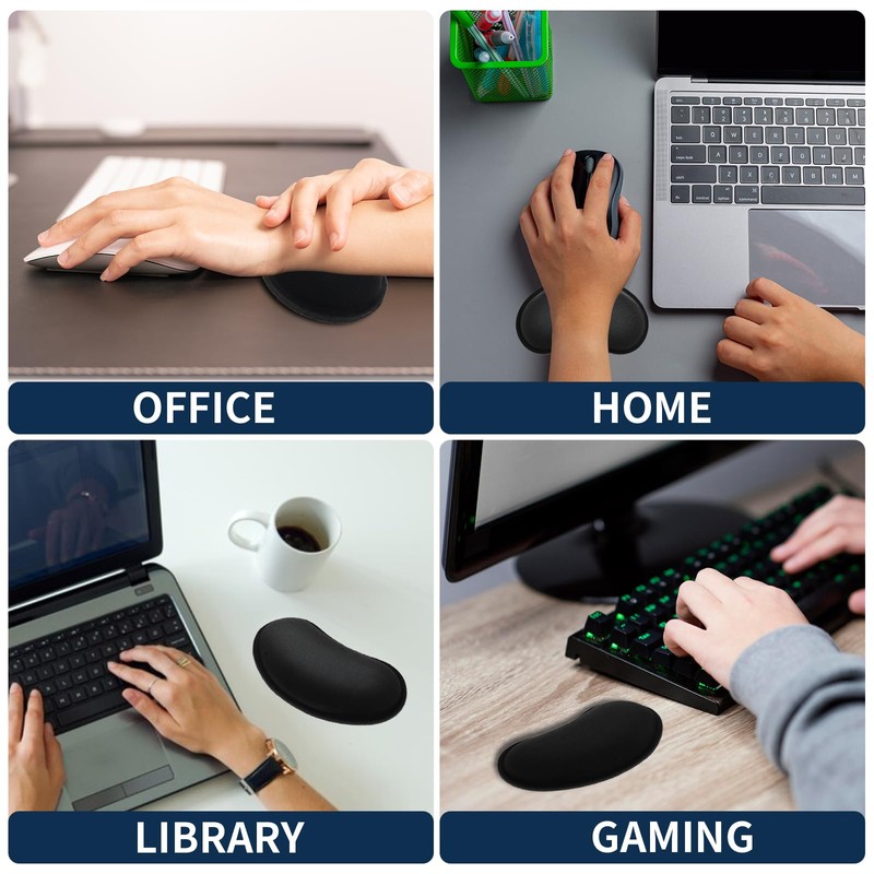 DSLSQD Mouse Wrist Rest, Ergonomic Wrist Rest, Non-Slip Base, Mouse