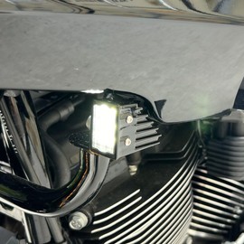 Motocycle Front Turn Signal light For Harley Softail Low Rider ST FXLRST 2022-2024,Low Rider El Diablo FXRST 2022 Black Color