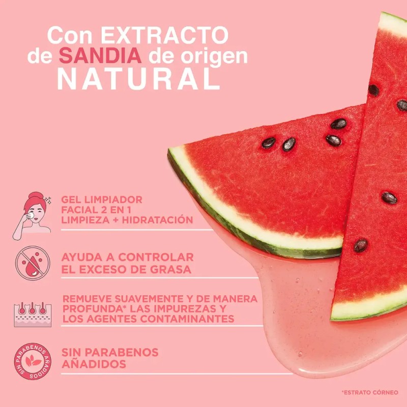 Pond's Gel Limpiador Facial Fruity Hydra Fresh Sandía 200 Ml