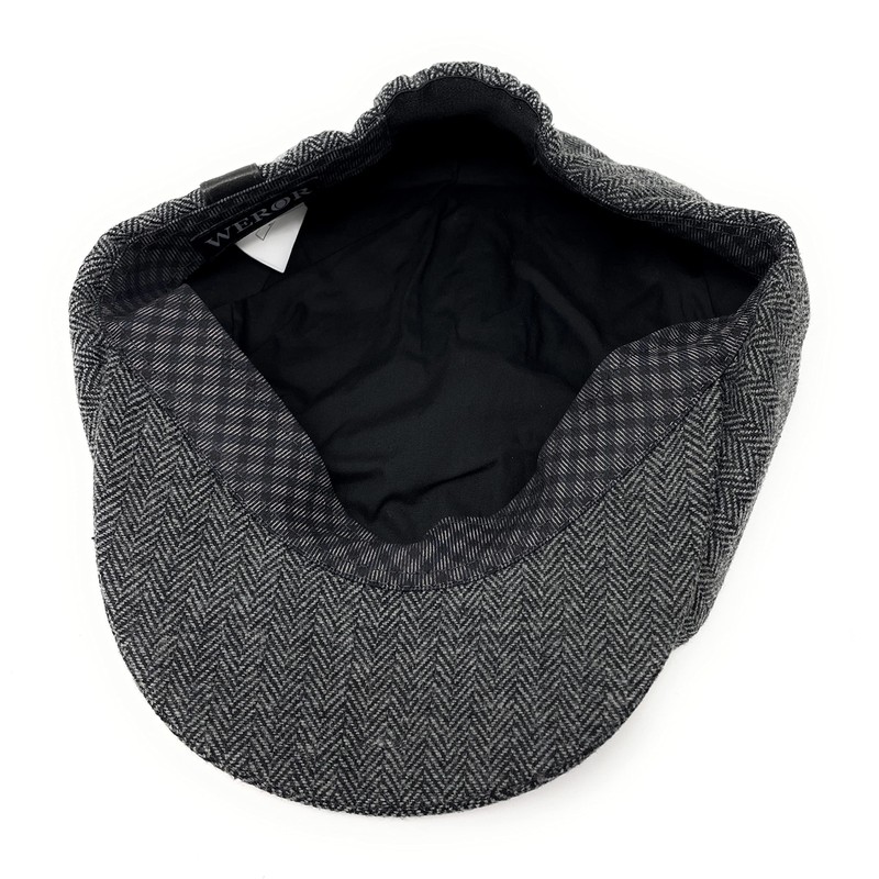 WEROR WEROR-322.1 Men's Peaked Cap - Flat Cap with Peak