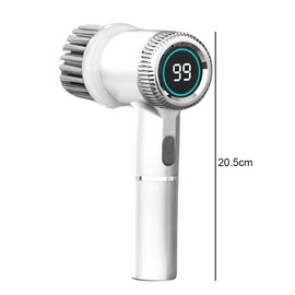 Elektrische Reinigungsbürste, Electric Cleaning Brush, Spin Scrubber für Bad mit Led Anzeige, Elektrische Bürste mit 5 Bürstenkopfe, 3 Modi, für Küche, Bad, Fliesen, Waschbecken, Reifen