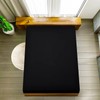 EV DEKOR®MF0001 Fitted Sheet Double, Black - Deep Pocket Bedsheet