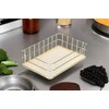 Nivvity Wire Mesh Basket, Golden Iron Storage Basket Multifunctional Wire