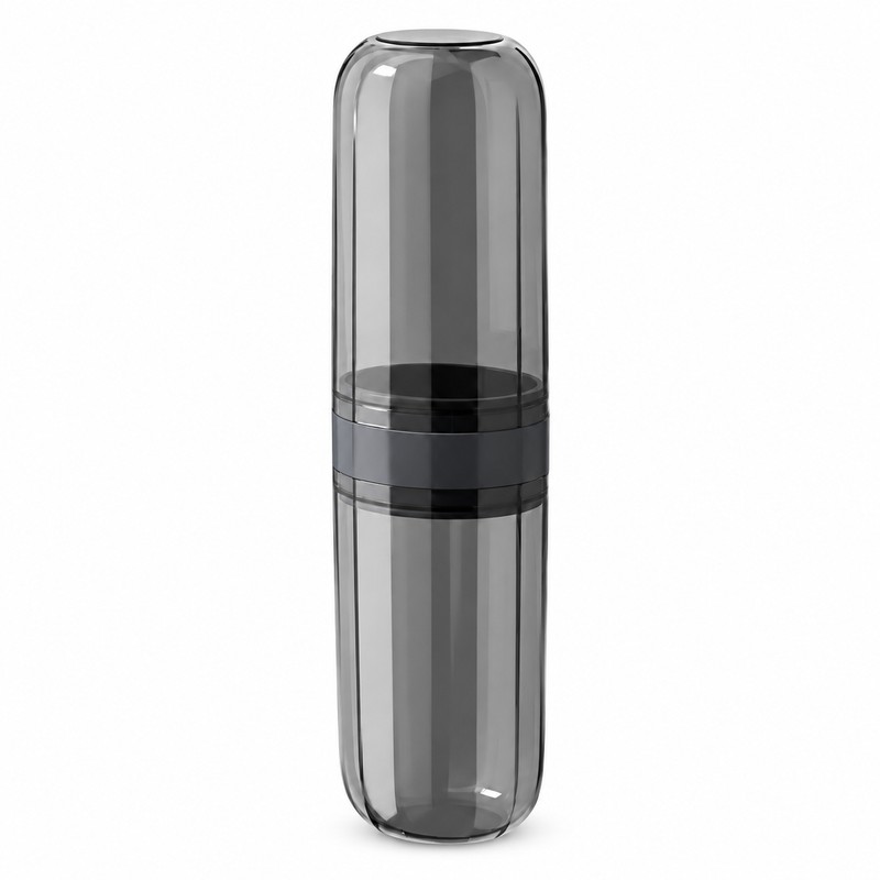 Toothbrush Travel Container Case for Oral Care - Transparent Portable